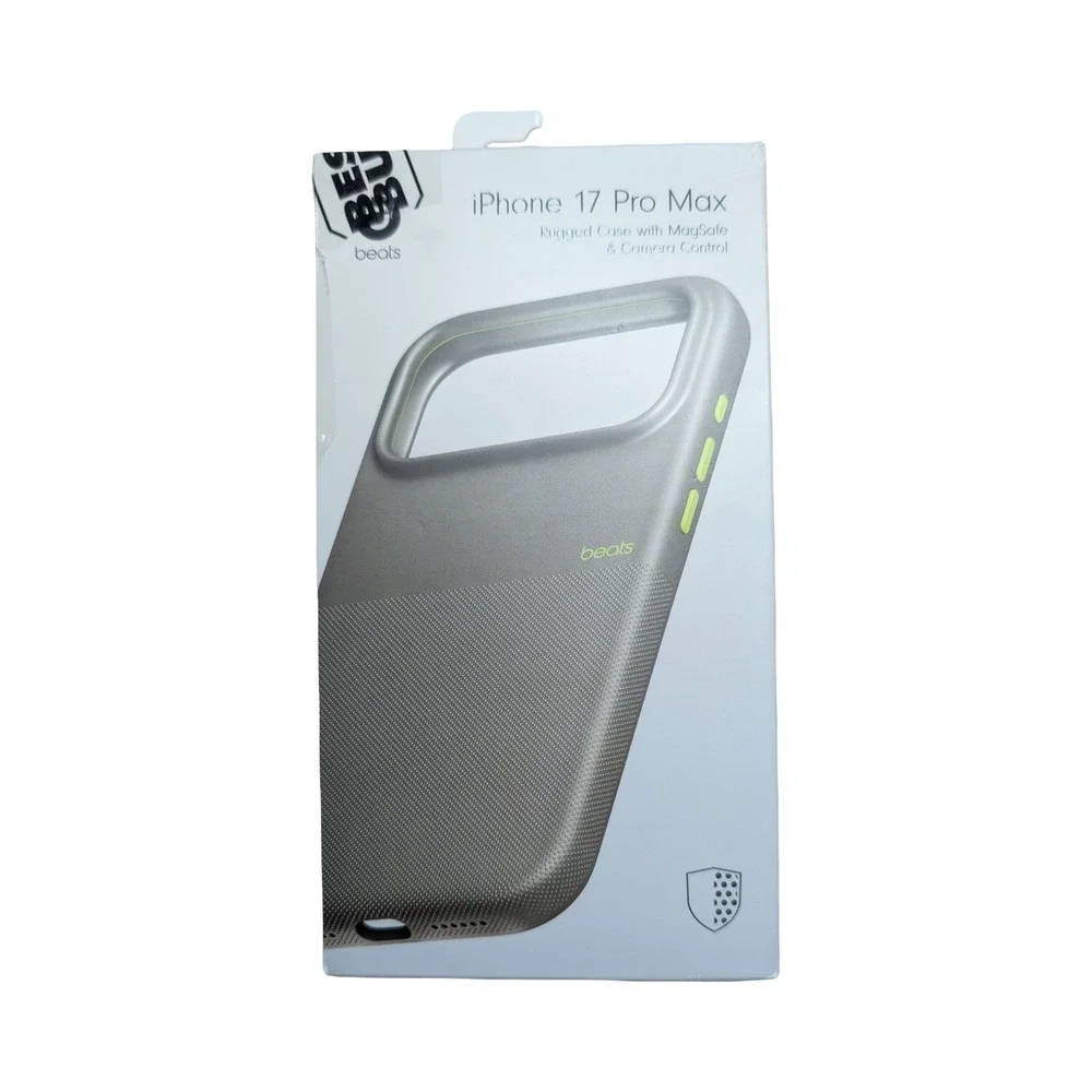 Nn1-O Beats iPhone 17 Pro Max Rugged Case w/MagSafe &‎ Camera Control Gray/Lime